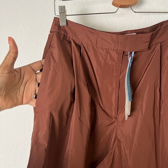 TANYA TAYLOR Kenia Pleated Wide-Leg Pants - Picture 7 of 9